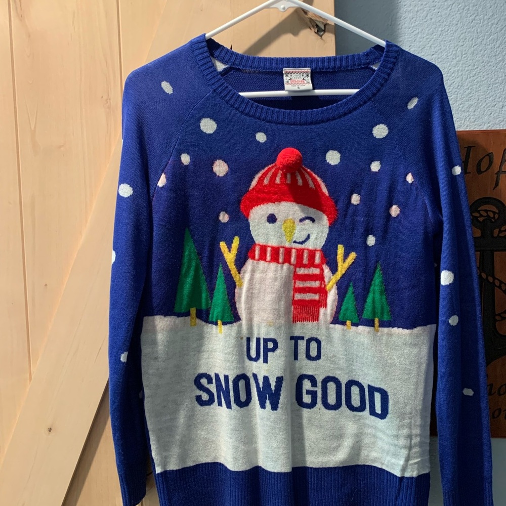 Up to snow good women’s Christmas sweater
